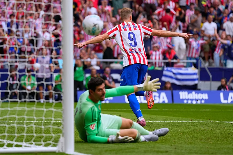 Spain soccer La Liga 2025-26 Atletico Madrid vs Real Madrid: Alexander Sorloth
