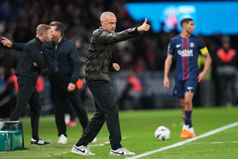 France Ligue 1 Soccer 2025-26 Paris Saint-Germain vs Auxerre: Luis Enrique