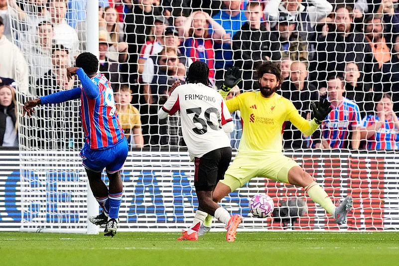 Britain soccer Premier League 2025-26 Crystal Palace vs Liverpool_Eddie Nketiah
