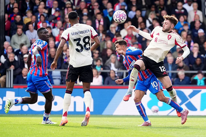 Britain soccer Premier League 2025-26 Crystal Palace vs Liverpool_Ryan Gravenberch