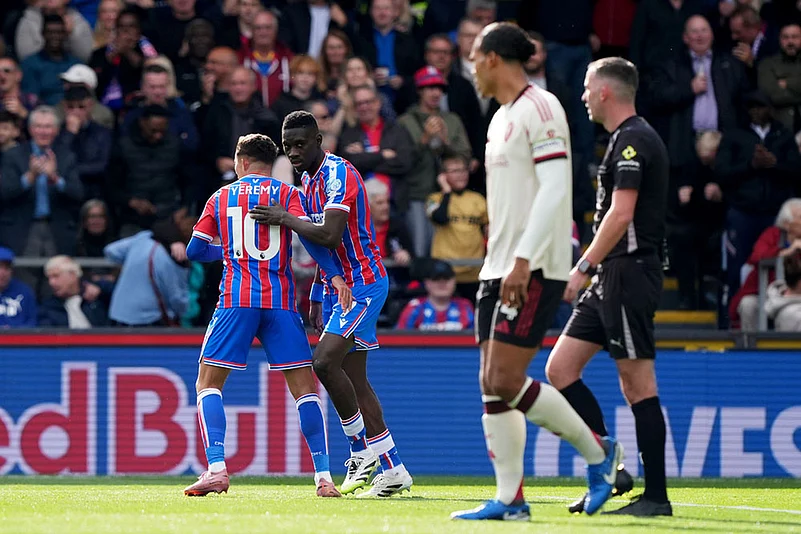 Britain soccer Premier League 2025-26 Crystal Palace vs Liverpool_Ismaila Sarr