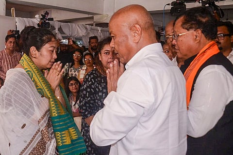 BPF chief Mohiliary pays tribute to Zubeen Garg in Guwahati