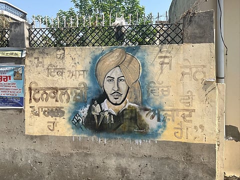 Mural of Bhagat Singh
