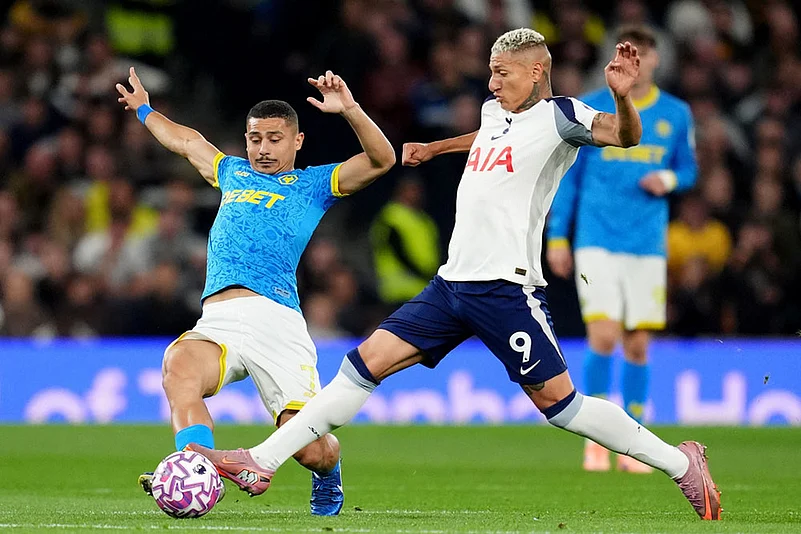 Britain soccer Premier League 2025-26 Tottenham Hotspur vs Wolves_Andre, Richarlison