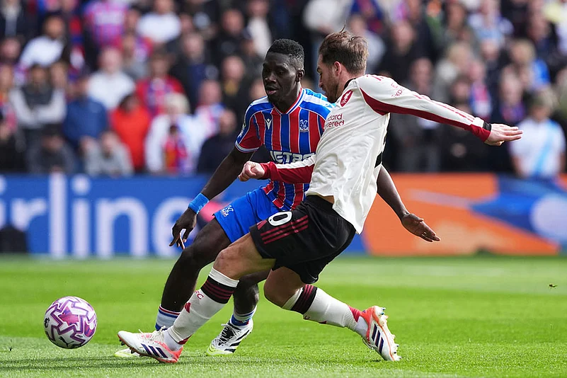 Britain soccer Premier League 2025-26 Crystal Palace vs Liverpool_Ismaila Sarr
