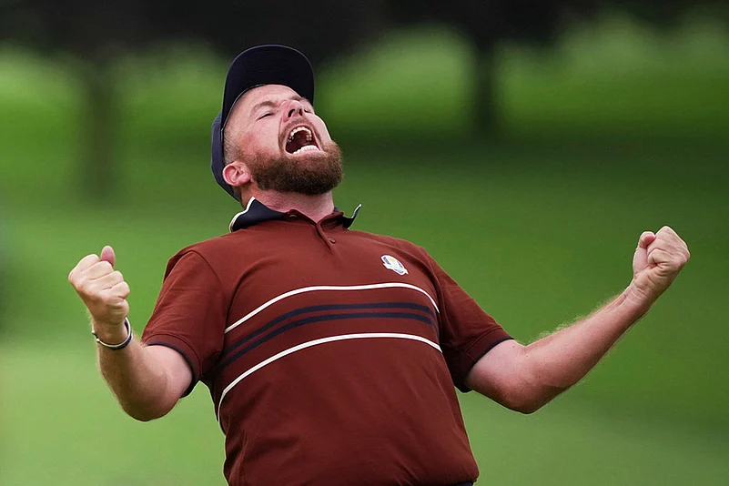 Ryder Cup Golf tournament 2025 Day 2 United States vs Europe_Shane Lowry