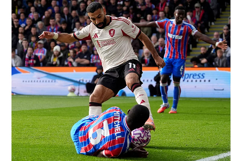 Britain soccer Premier League 2025-26 Crystal Palace vs Liverpool_Mohamed Salah