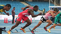 PCI : World Para Athletics Championships 2025: Salum Kashafali in action at Jawaharlal Nehru Stadium.