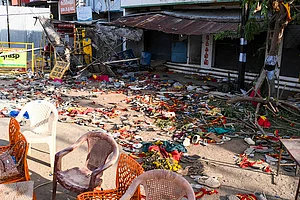 | Photo: PTI : Aftermath of Karur stampede
