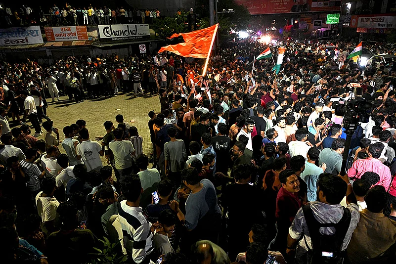 Asia Cup 2025 final India vs Pakistan match celebration_Fan celebration in Nagpur