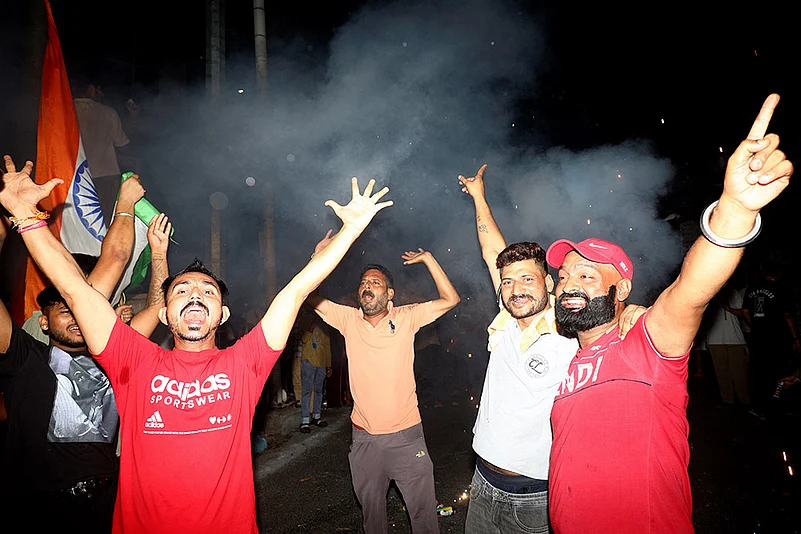 Asia Cup 2025 final India vs Pakistan match celebration in Jammu