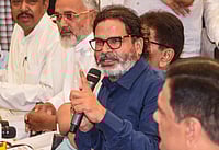  PTI : Prashant Kishor addresses a press conference in Patna