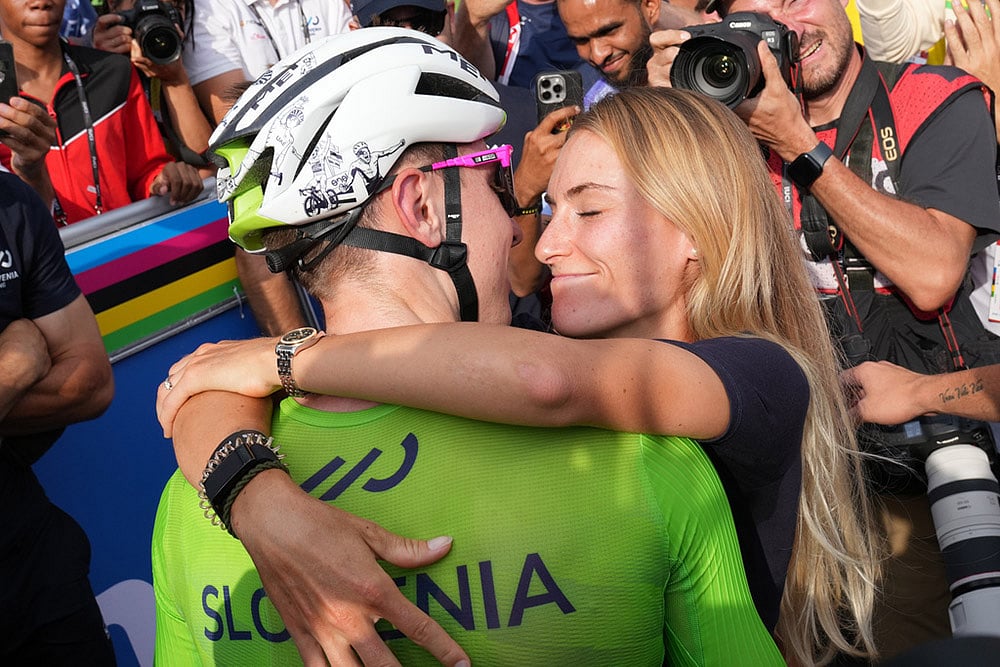 Rwanda Cycling Road World Championships 2025 photos_Tadej Pogacar, Urska Zigart