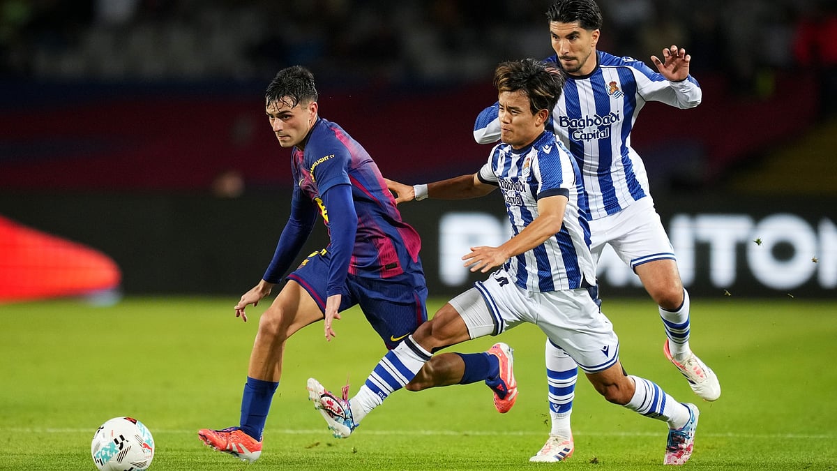 Barcelona midfielder Pedri against Real Sociedad