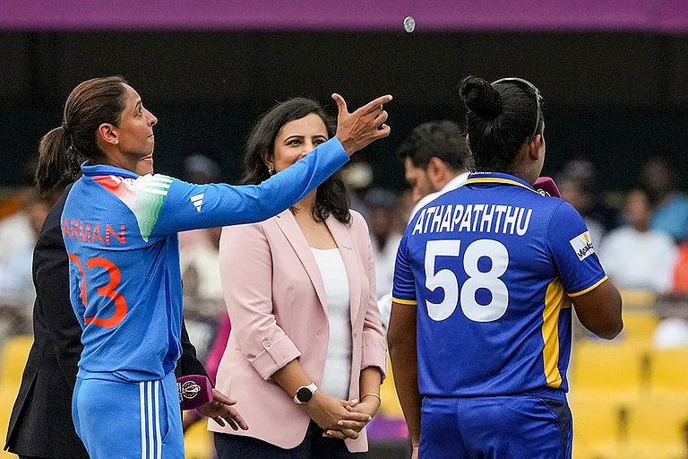 ICC Women's Cricket World Cup 2025: India vs Sri Lanka - | Photo: PTI/Swapan Mahapatra