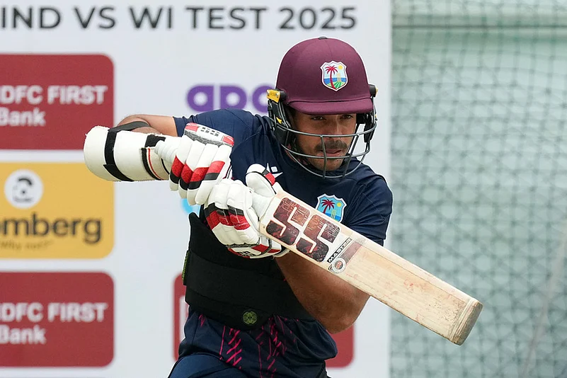 West indies tour of India IND vs WI Test cricket series WI training photos_Tagenarine Chanderpaul