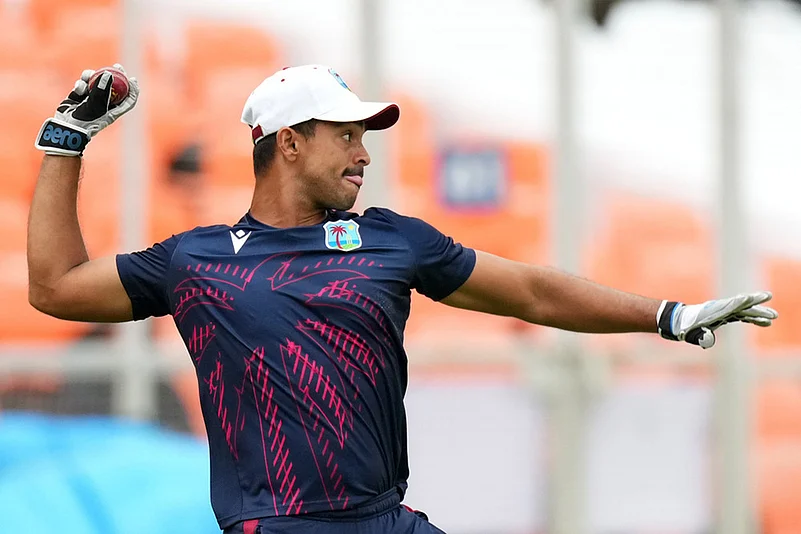 West indies tour of India IND vs WI Test cricket series WI training photos_Tagenarine Chanderpaul