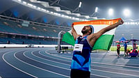 PTI : India's Sumit Antil celebrates after claiming gold medal at the men's javelin throw F64 final during the World Para Athletics Championships 2025, at Jawaharlal Nehru Stadium in New Delhi.
