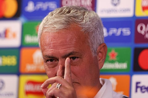 Benfica's head coach Jose Mourinho