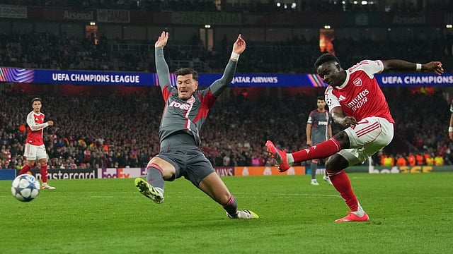 Arsenal Vs Olympiacos Highlights, UEFA Champions League: ARS 2-0 OLY; Bukayo Saka Seals Gunners' Win
