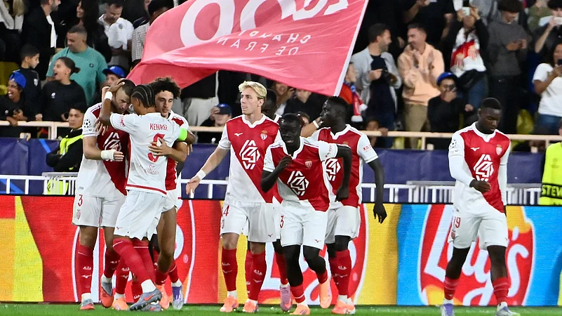 Monaco celebrate Diers penalty
