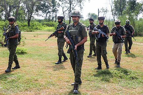J&K Police SOG keep vigil near international border ahead of festive season