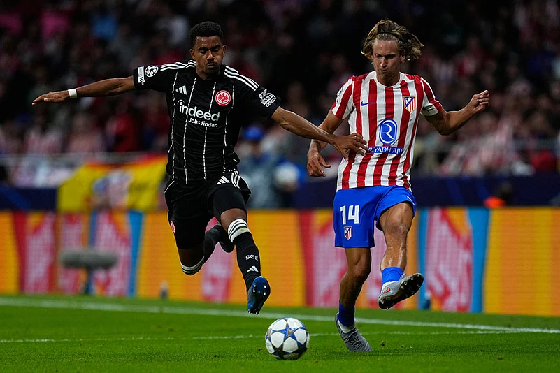 UEFA Champions League 2025-26 match Atletico Madrid vs Eintracht Frankfurt_Ansgar Knauff