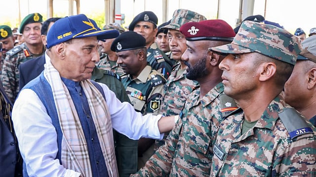 Rajnath Singh Warns Pakistan of 'Resounding Response' Over Sir Creek Aggression