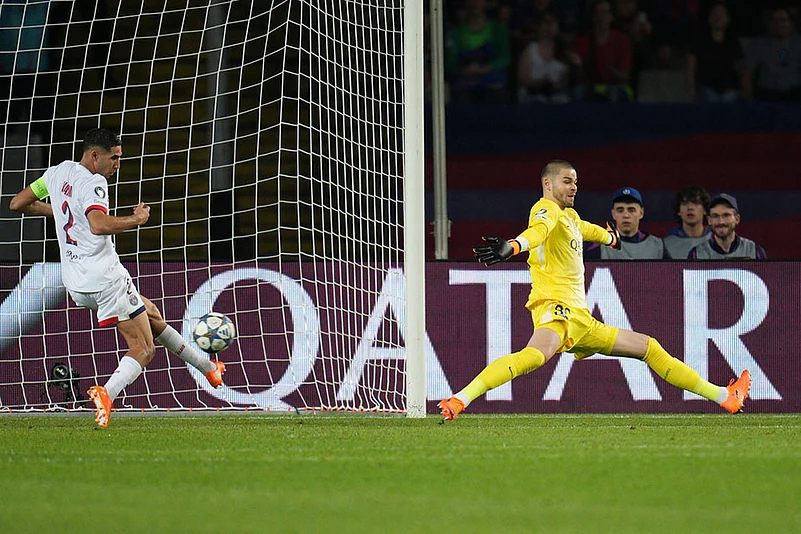 Champions League Soccer Match: Paris Saint Germain vs Barcelona