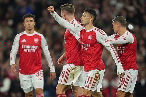 Britain Soccer Champions League: Olympiakos vs Arsenal