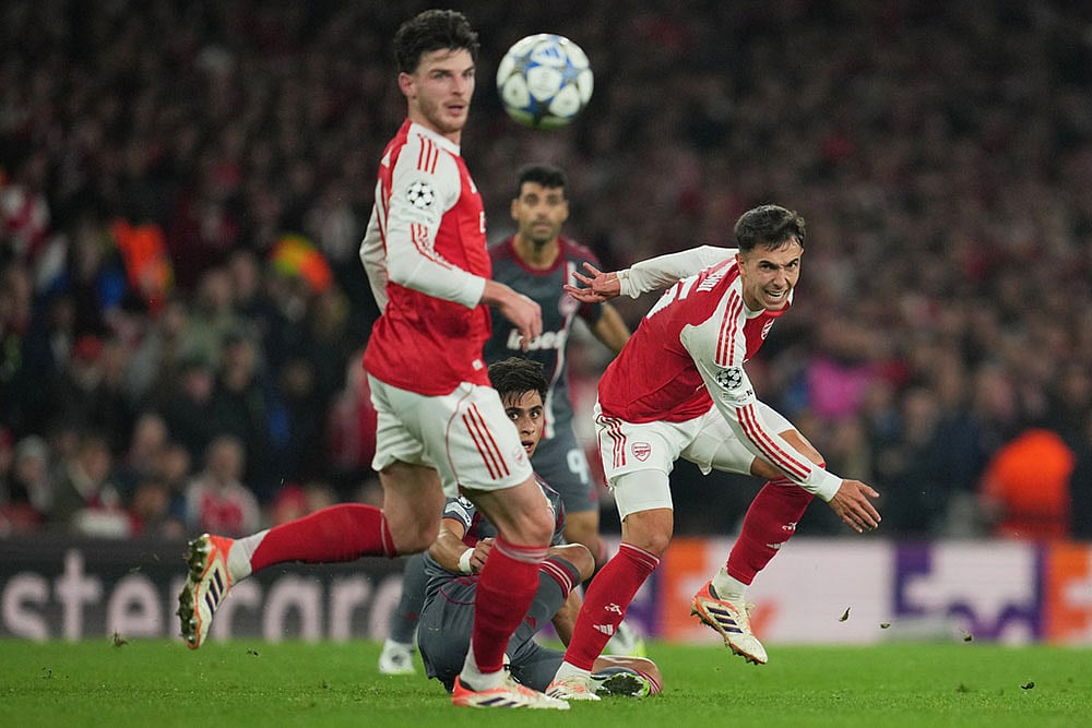 | Photo: AP/Kin Cheung : UEFA Champions League: Arsenal vs Olympiakos