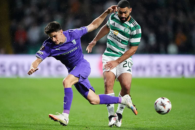 UEFA Europa League 2025-26 soccer match Celtic Vs Braga_Pau Victor