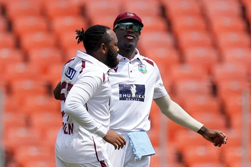 India vs West indies cricket series 1st test day 2 photos: Jomel Warrican