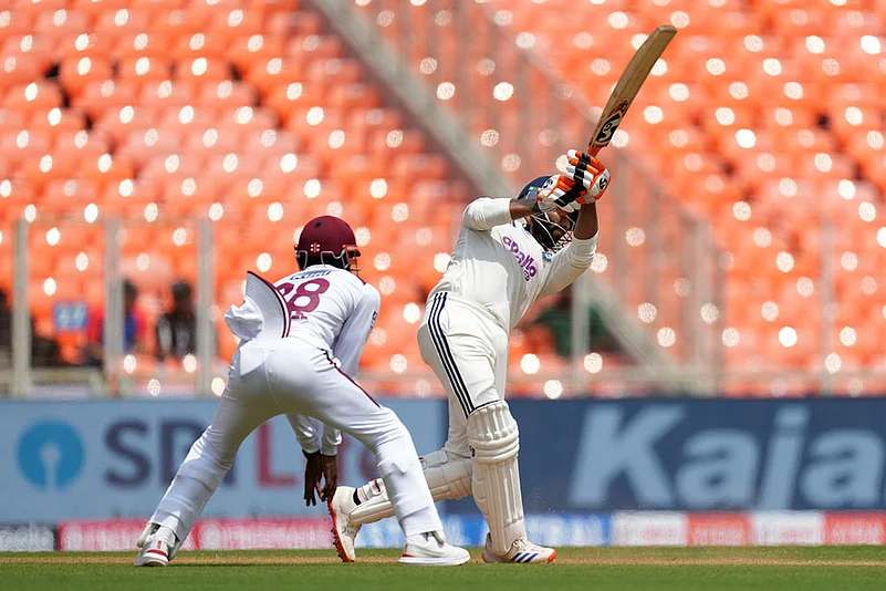 India vs West indies cricket series 1st test day 2 photos: Ravindra Jadeja