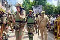 | Photo: PTI : Security beefed up in Bareilly