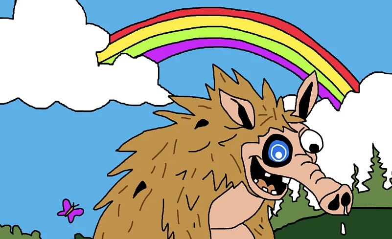 Snorter (SNORT) logo with rainbow