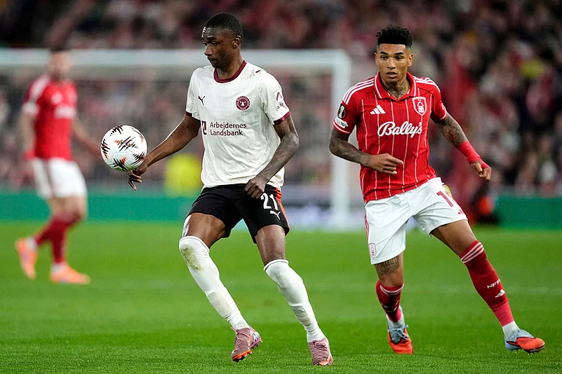 UEFA Europa League 2025-26 soccer match Nottingham Forest vs Midtjylland_Denil Castillo
