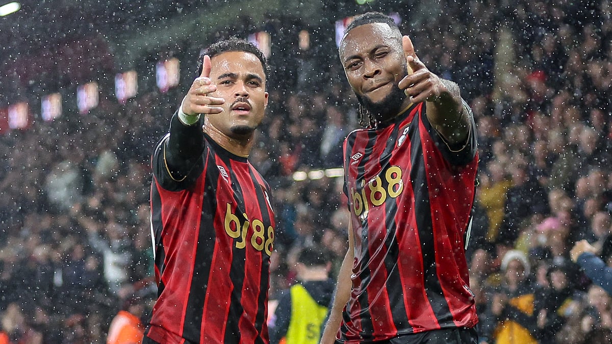 Justin Kluivert and Antoine Semenyo fired Bournemouth to victory.