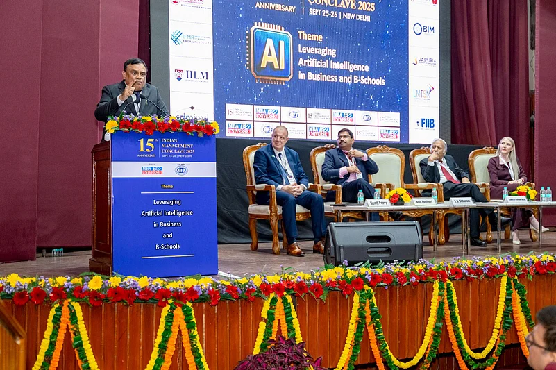 Special Guest addressing the guests at the event
