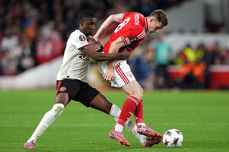 UEFA Europa League 2025-26 soccer match Nottingham Forest vs Midtjylland_Denil Castillo