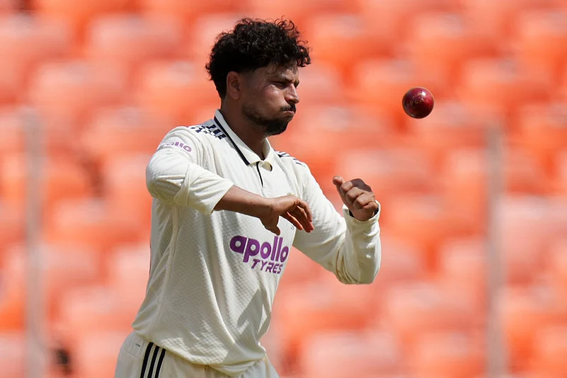 India Vs West Indies cricket series 1st Test match Day 3 photos: Kuldeep Yadav
