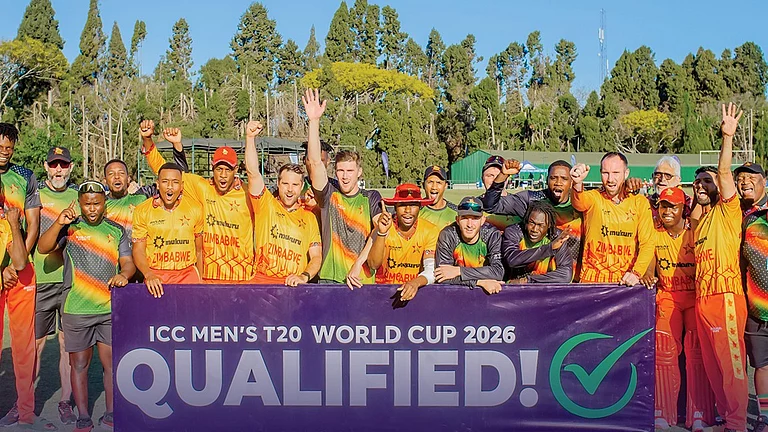 Tadiwanashe Marumani anchored Zimbabwe’s chase with a composed 74* off 61 balls as the hosts defeated Namibia by seven wickets at Harare Sports Club to lift the Africa Qualifier title and book their spot at next year’s T20 World Cup. - X/ZimCricketv