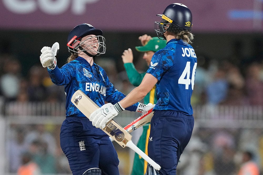 ICC ODI World Cup 2025: South Africa Women Vs England Women - | Photo: AP/Anupam Nath