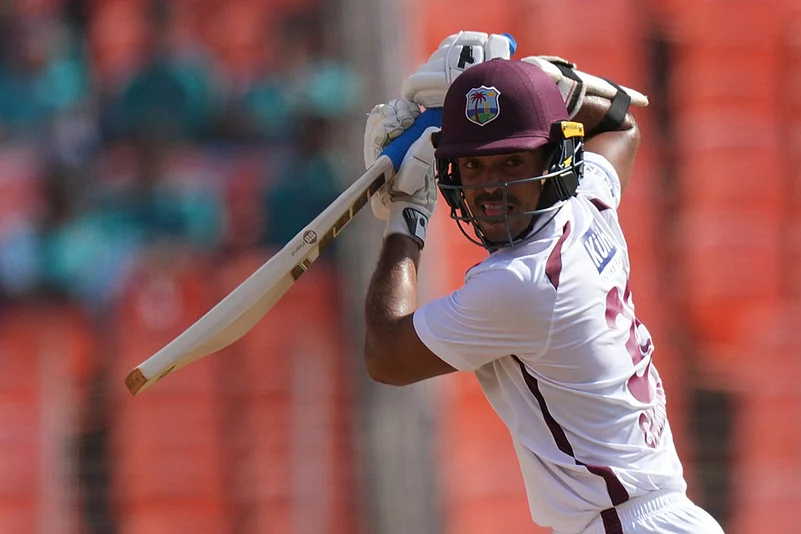 India Vs West Indies cricket series 1st Test match Day 3 photos: Tagenarine Chanderpaul