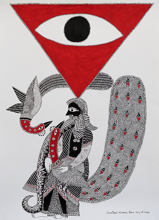 Tripur Sundari, Shakti, contemporary Mithila art