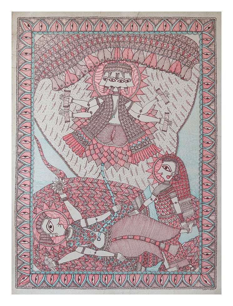 Santosh Kumar Das, feminine divine, Tantra art