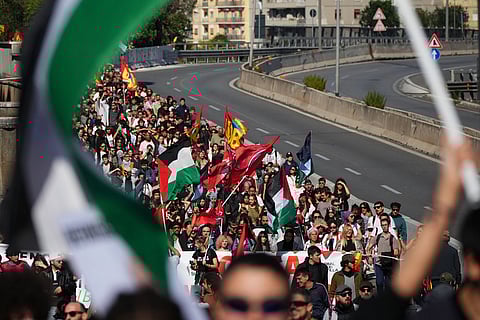 Italy Gaza Flotilla Protest