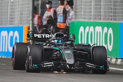 Mercedes driver George Russell 