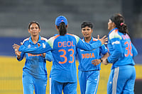 | Photo: AP/Eranga Jayawardena : ICC Women's Cricket World Cup cricket match: India Women vs Pakistan Women