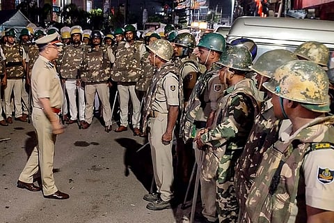 DGP YB Khurania assesses the situation after Cuttack violence